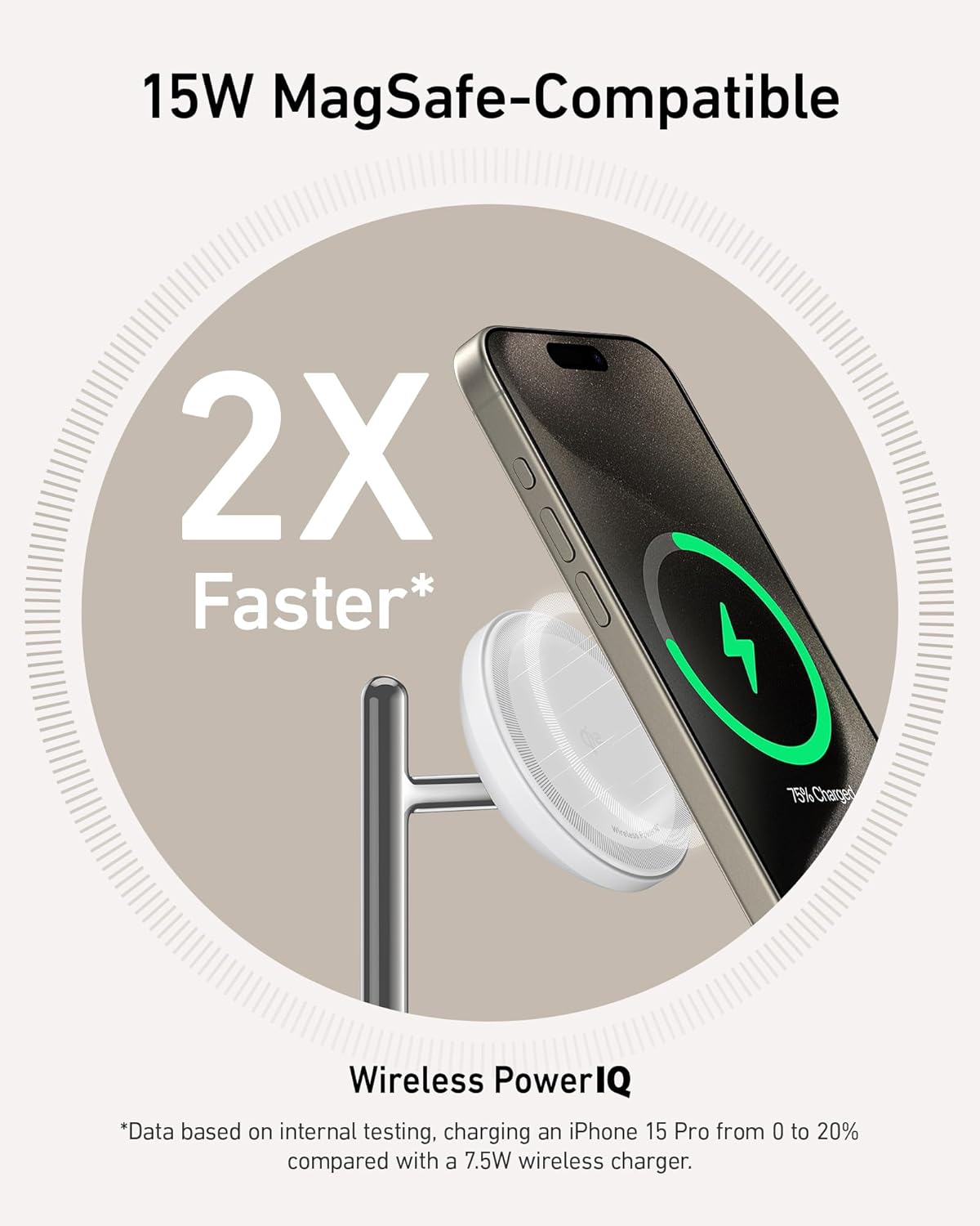 Anker MagGo 3 in 1 MagSafe Wireless Charging Station Qi2 15W 
