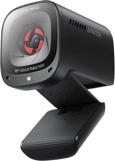 Anker PowerConf C302 Smart Webcam 2K HD AI Noise Cancellation - Black