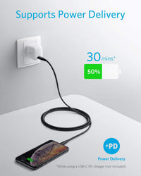Anker PowerLine & II USB C to Lightning Cable 6ft Durable & Fast 