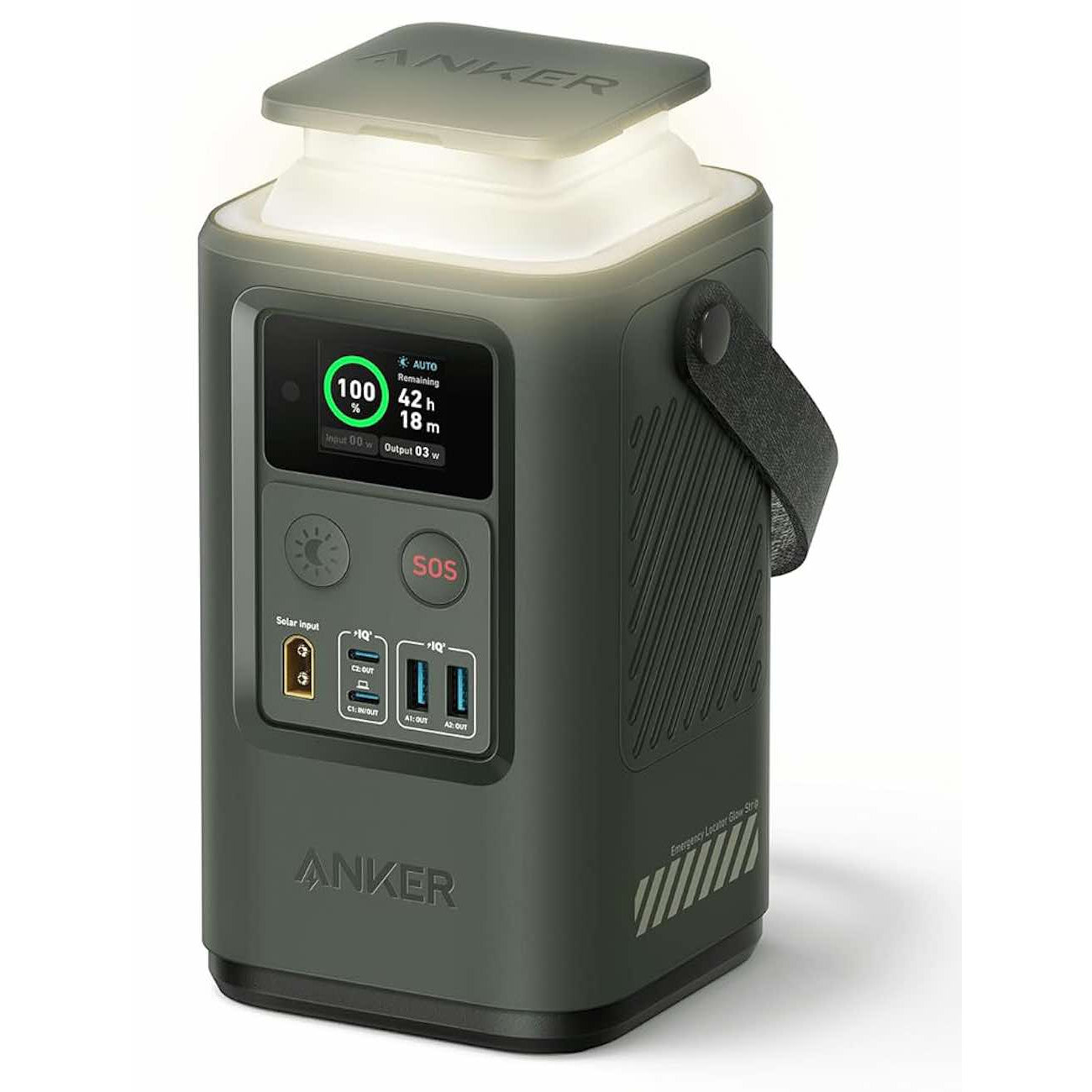 Anker Powercore Reserve 60K Power Bank with Emergency Light - Green