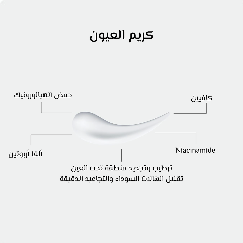 Oshea كريم العين – ترطيب وتقليل الهالات والتجاعيد