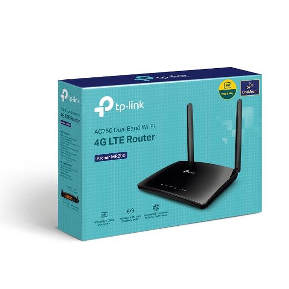 TP-Link AC750 Wireless Dual Band 4G LTE Router, build-in 4G LTE modem