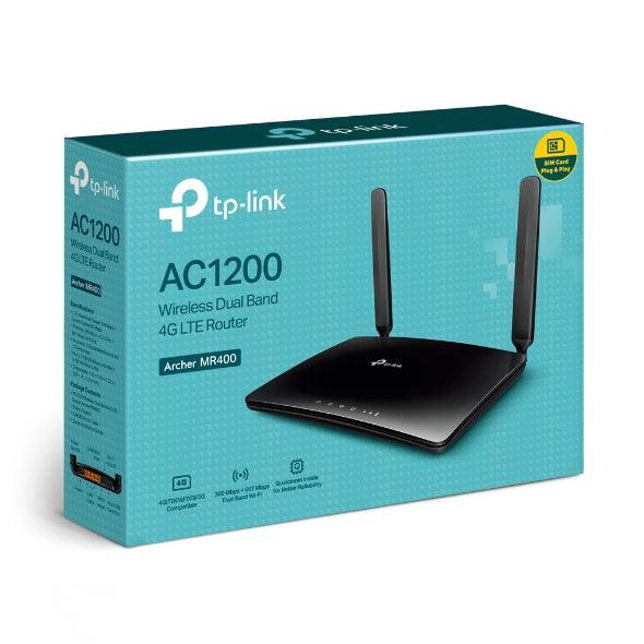 TP-Link AC1200 Wireless Dual Band 4G LTE Router - Black