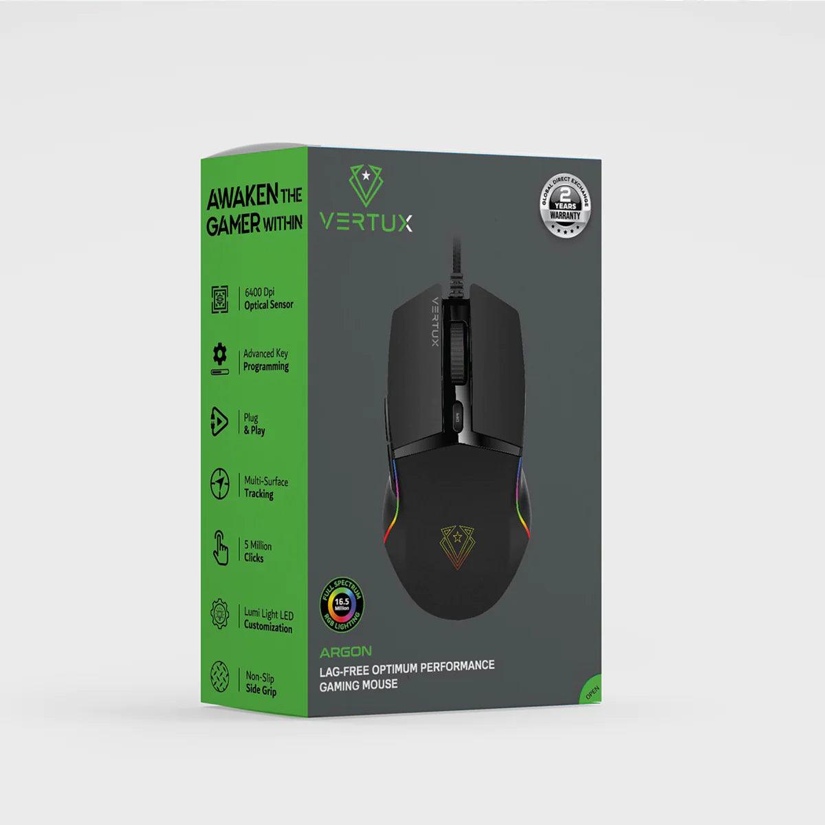 vertux argon gaming mouse