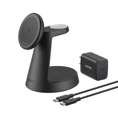Anker MagGo 3-in-1 Wireless Charging Station – 15W Dock