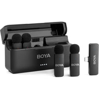 BOYA BY-V4U Ultra-Compact 4 Wireless Microphone System | USB-C