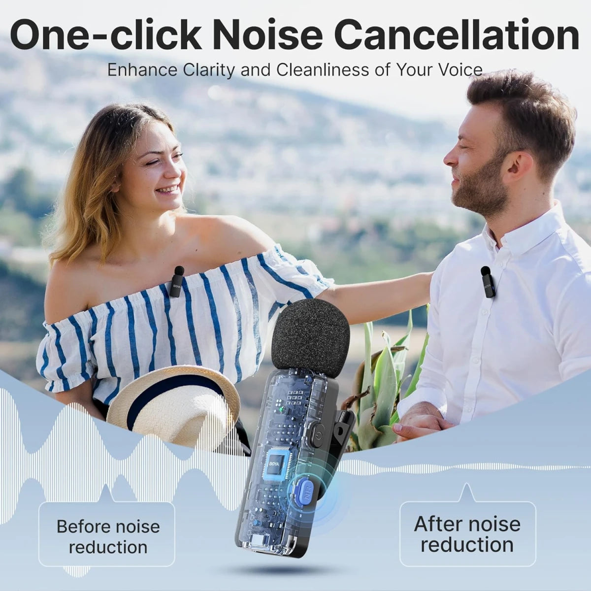 BOYA BY-V4U Ultra-Compact 4 Wireless Microphone System | USB-C