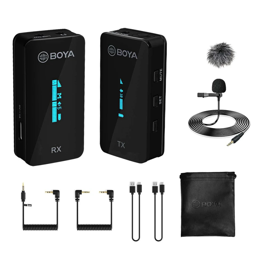 مايك لاسلكي BOYA BY-XM6-S1 احترافي وصغير الحجم
