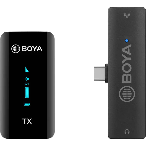 مايك BOYA BY-XM6-S5 لاسلكي مزدوج Type-C احترافي
