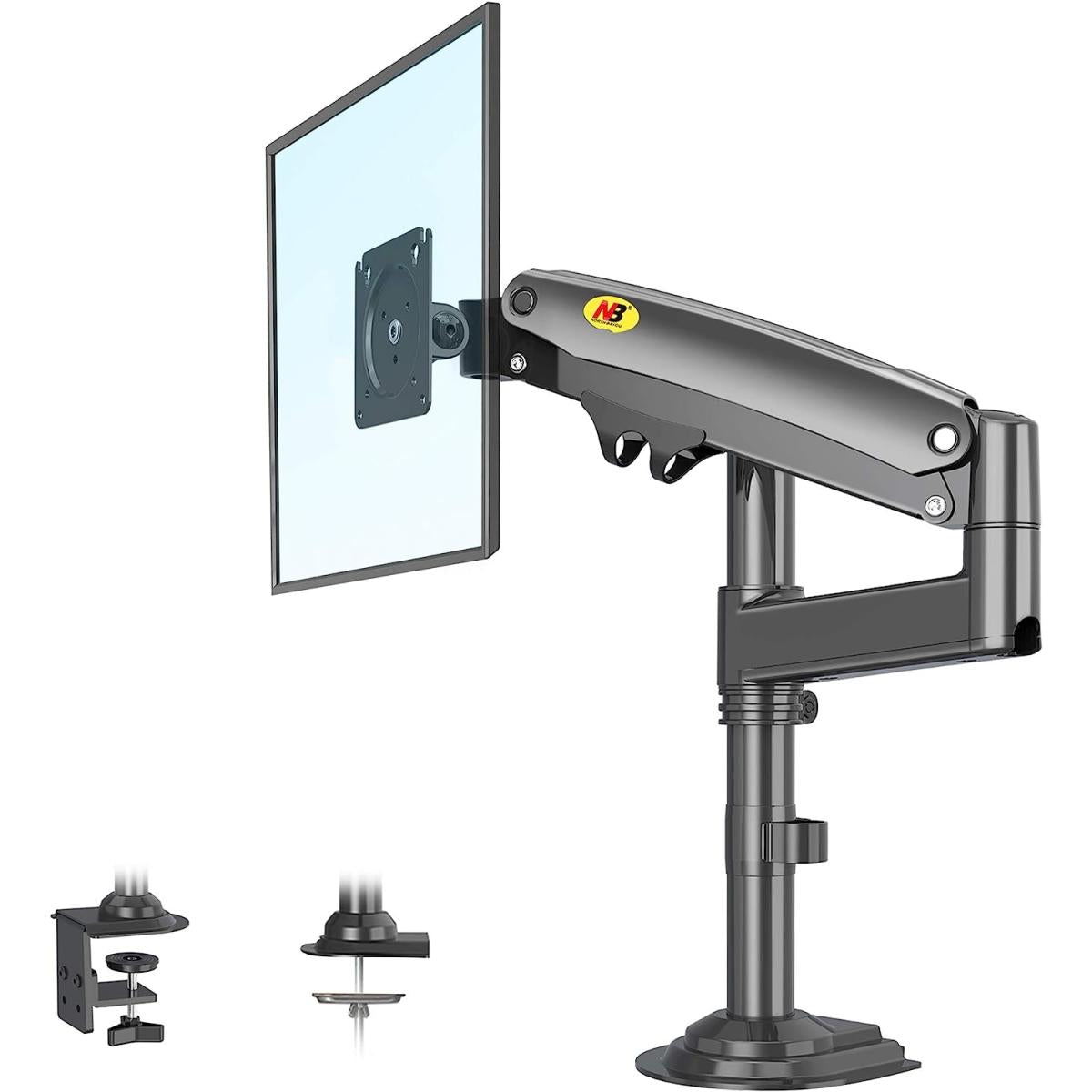 North Bayou H100 Adjustable Monitor Arm 22"-35" Desk Mount