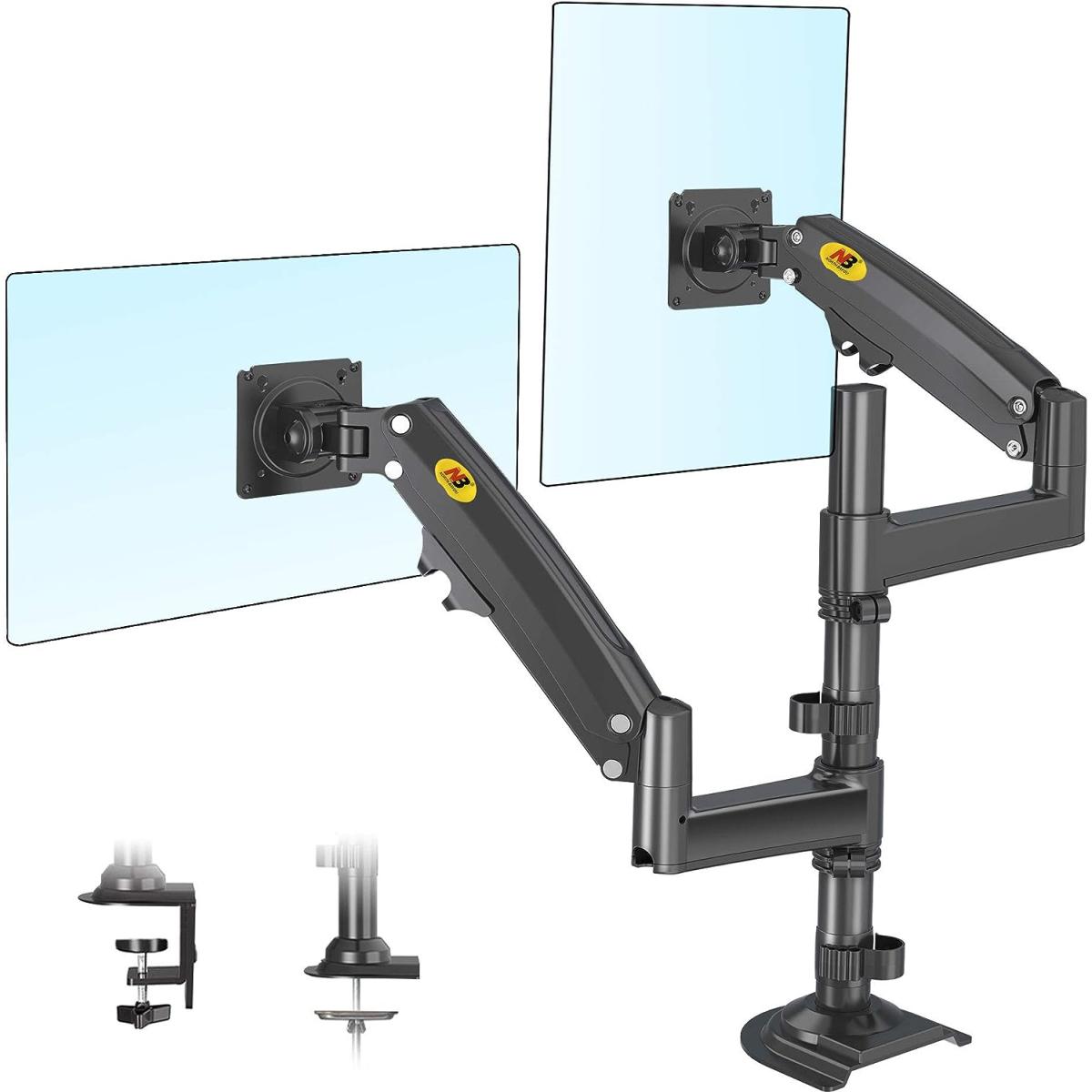 North Bayou H180 22"-32" Universal Full Motion Dual Arm