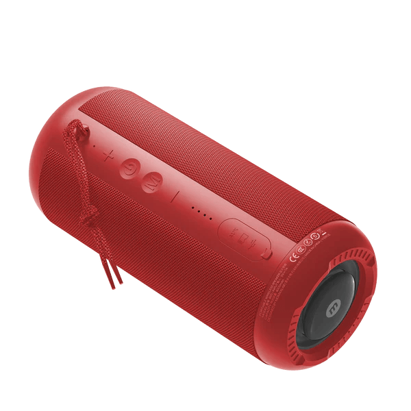 Momax Intune Plus Wireless Outdoor Speaker with LED Lighting - Black & Red