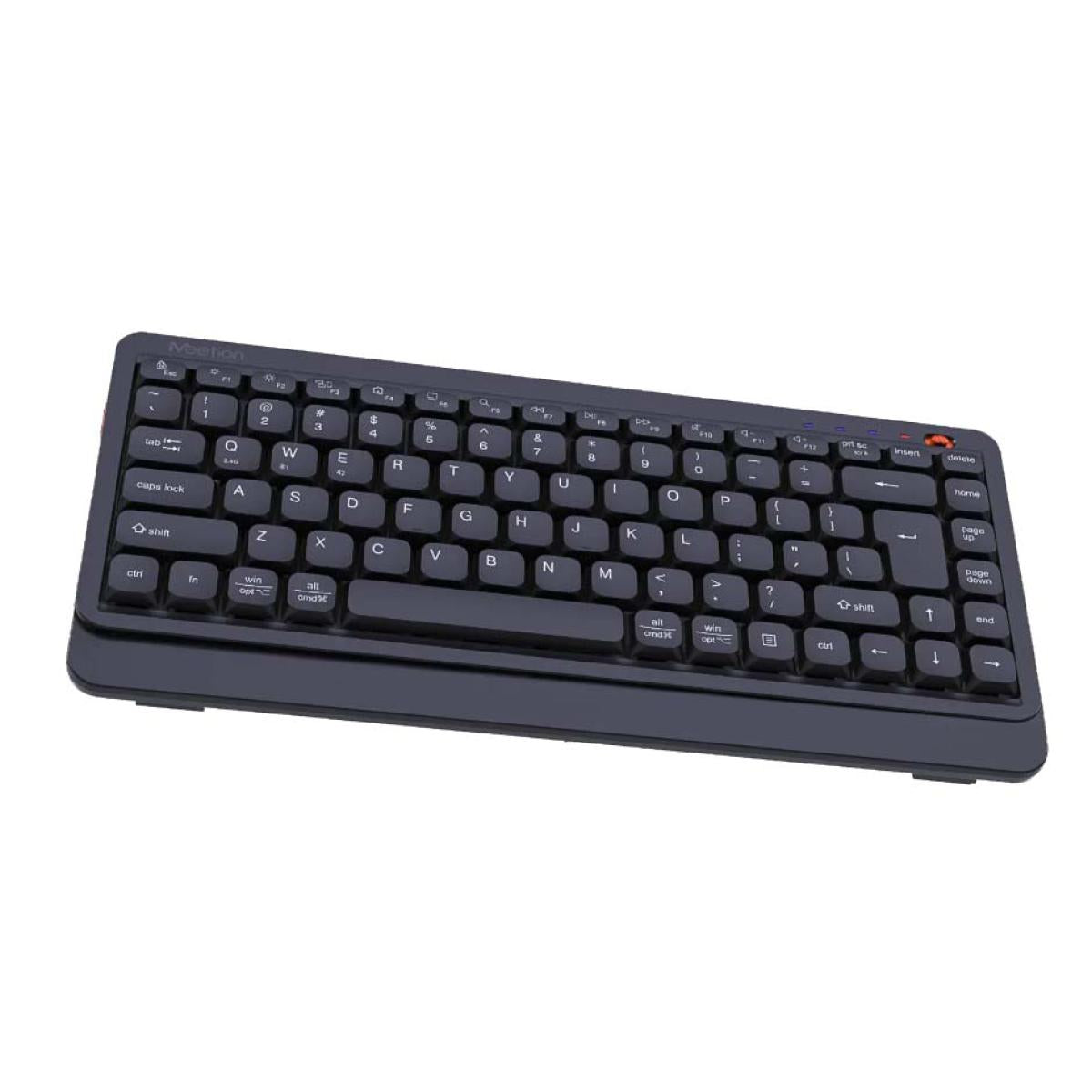 Meetion BTK500 Streamlined Dual-Mode Compact Wireless Keyboard - Black