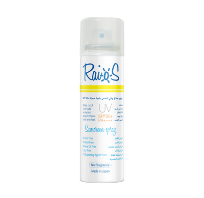 RAIOS واقي شمس سبراي SPF 50+ حماية فائقة وسهلة

