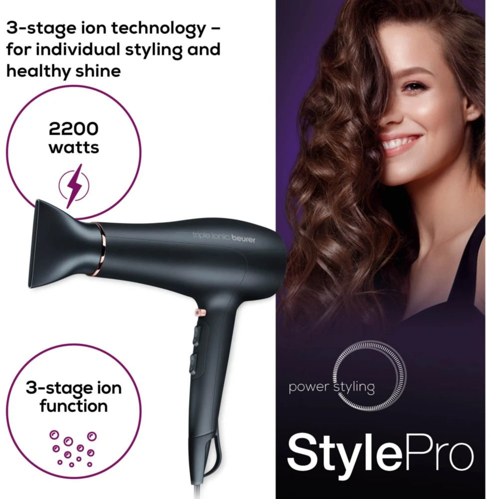 Beurer HC 50 Hair Dryer 2200W, Ionic Technology