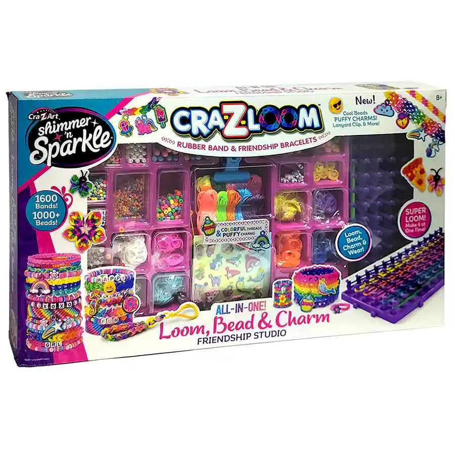 Cra-Z-Art CraZLoom All-in-One Loom Bead & Charm Friendship Studio