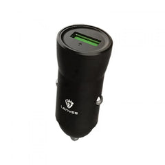 LENYES CA859 Car Charger – 18W Fast Charging – Black