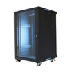 HAING 32U Network Server Cabinet, 600 x 600 x 1600mm, Glass Door, Fan, Shelves, 6-Port PDU and Casters