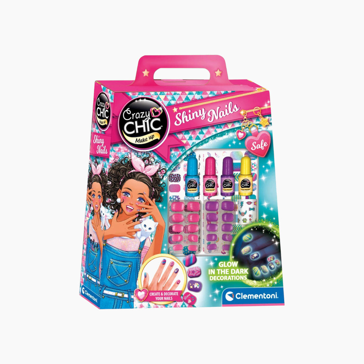 Clementoni Crazy Chic Nail Glow in the Dark K