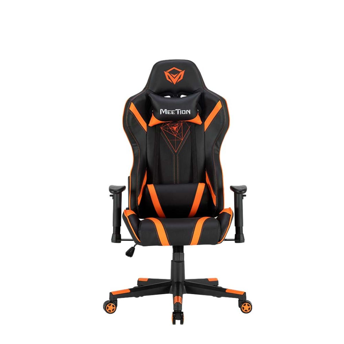 Meetion 180° Adjustable Black & Orange Backrest E-Sport Gaming Chair