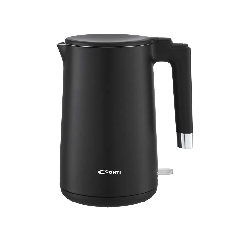 CONTI Kettle 1.7L - Plastic & Glass for Quick Boiling