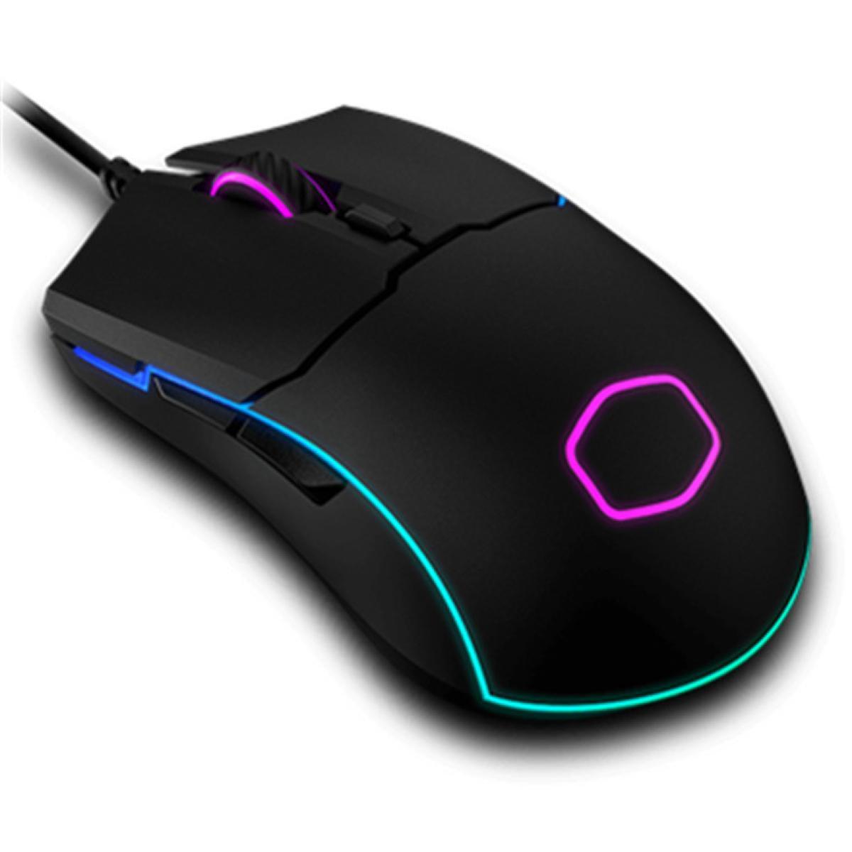 Cooler Master CM110 RGB Wired Gaming Mouse 6000 DPI PRO-GRADE Gaming Optical Sensor w/ Two Side Buttons