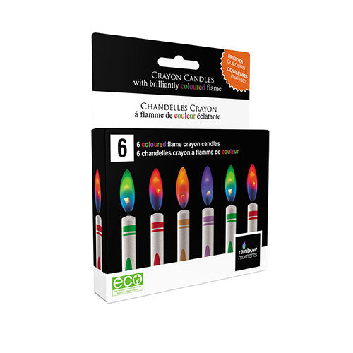 Rainbow Moments Colored Flame Crayon Candles
