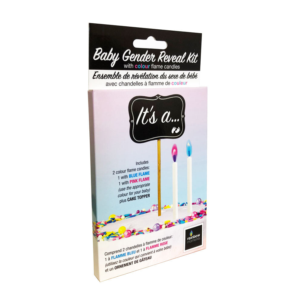 Rainbow Moments Baby Gender Reveal Cake ToPPer Kit