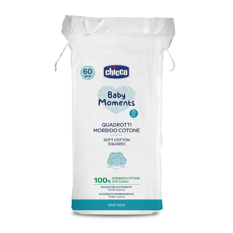 Chicco BM Soft Cotton Squares Gentle Care 60 Pcs