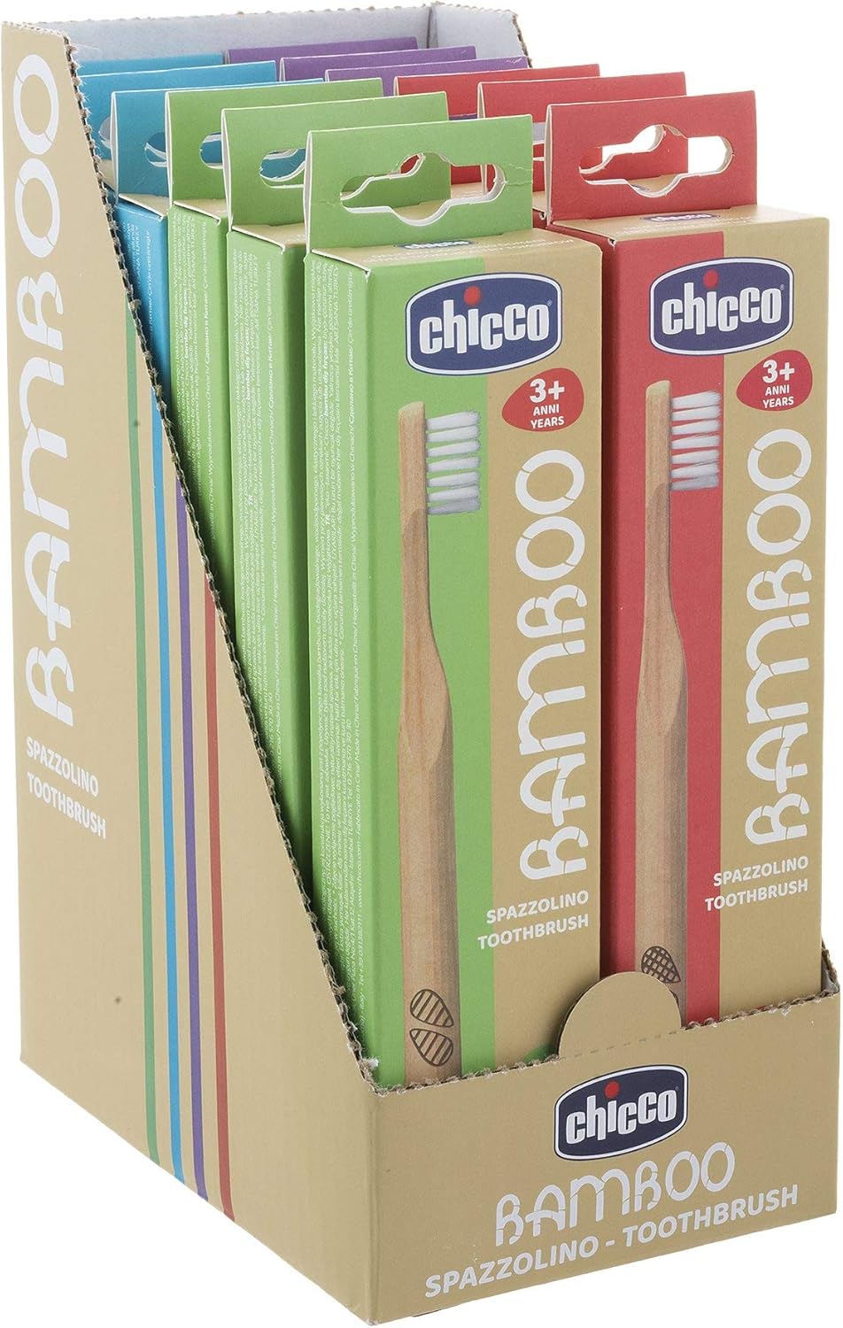 Chicco Bamboo Kids Toothbrush Soft Bristles & Eco-Friendly