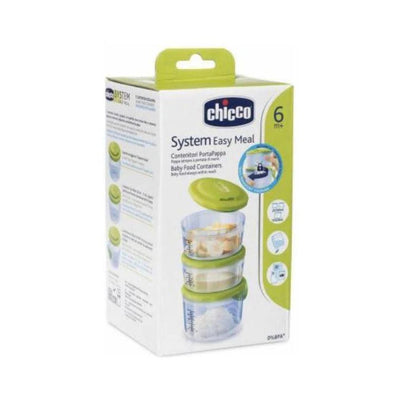 Chicco Food Containers System 6M+ Airtight Baby Food Storage
