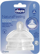 Chicco Natural Feeling Teat 6m+ Food Flow Anti-Colic 2 pcs