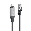 Promate CLink-RJ45 Ultra-Fast 1000Mbps Ethernet to USB-C Adapter Cable - 5m