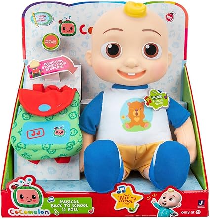 Cocomelon Back To School JJ Doll for Ages 3 & Up