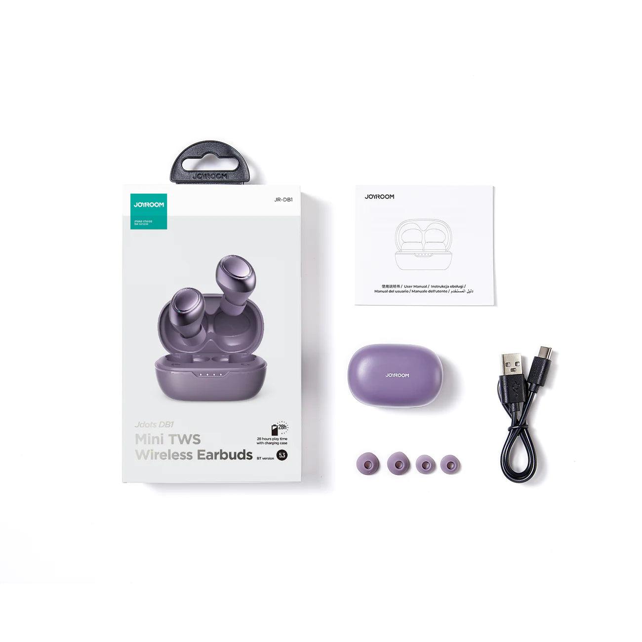 Joyroom Jdots JR DB1  Stylish True Wireless Earbuds - Purple