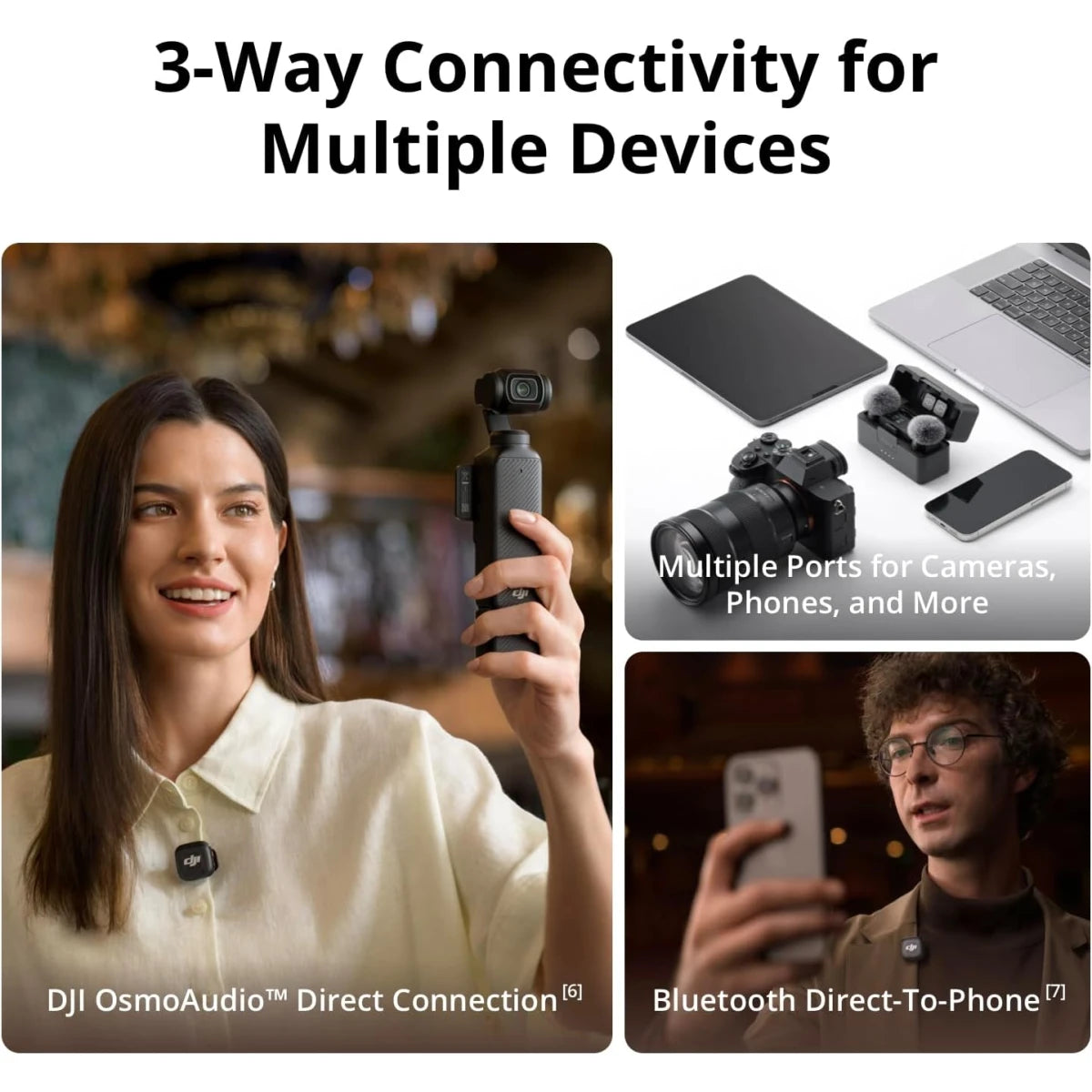 DJI Mic 3 (1 TX + 1 RX) Wireless Lavalier Microphone