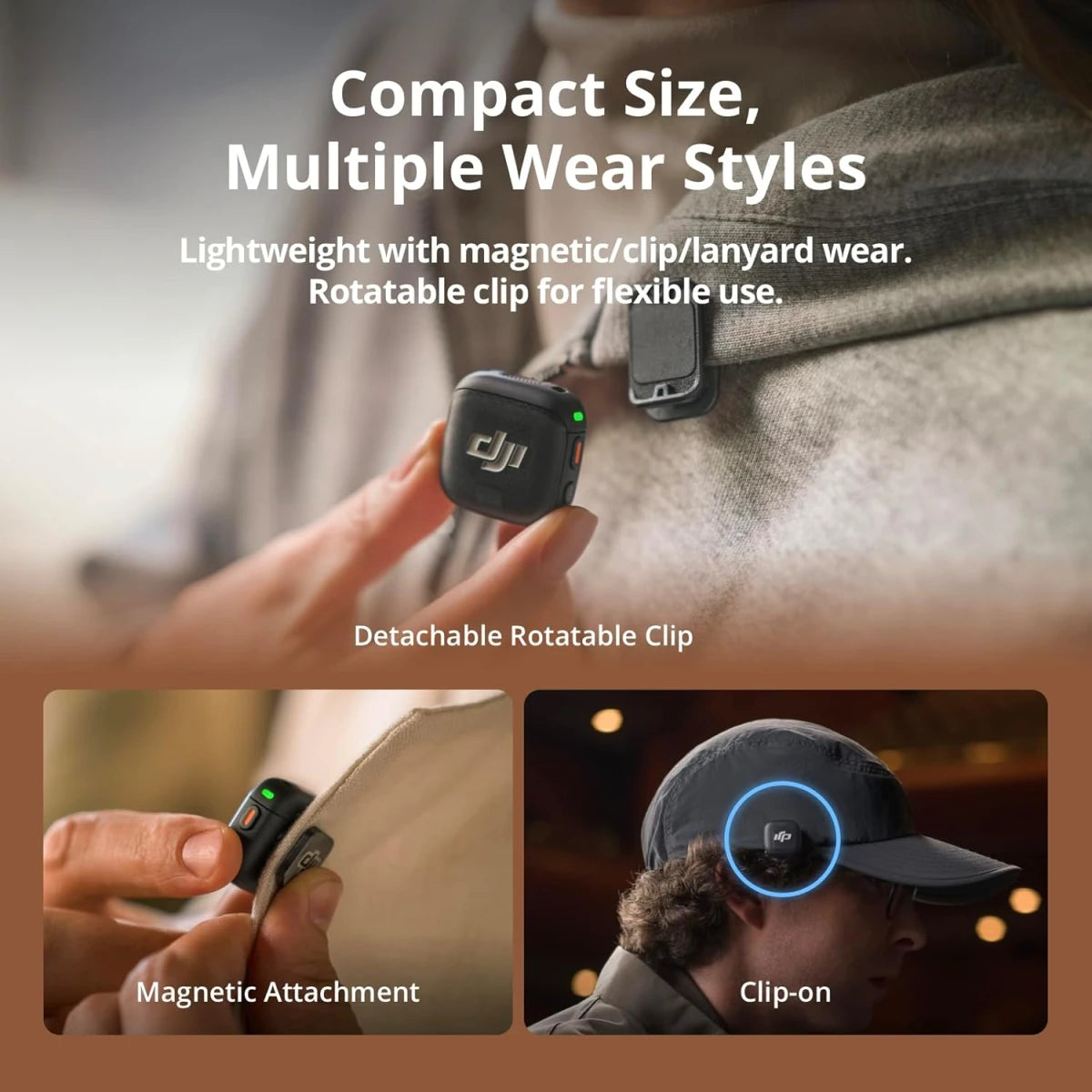 DJI Mic 3 (1 TX + 1 RX) Wireless Lavalier Microphone