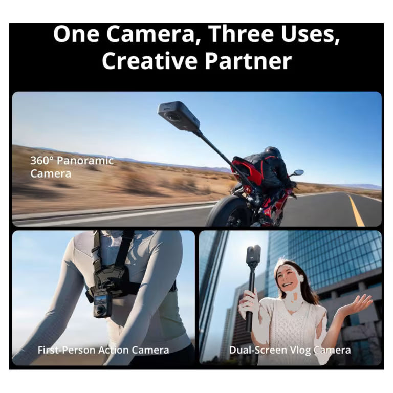 كاميرا DJI Osmo 360 Adventure Combo بدقة 8K تصوير 360°