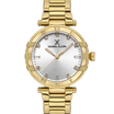 Daniel Klein DK.1.13609-3 Women's Analog Watch - Silver Dial, Gold Steel