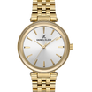 Daniel Klein DK.1.13631-4 Women's Analog Watch - Silver Dial, Gold Steel