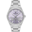 Daniel Klein DK.1.13712-2 Women's Analog Watch - Pink Dial, Silver Steel