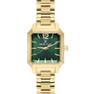 Daniel Klein DK.1.13713-3 Women's Analog Watch - Green Dial, Gold Steel