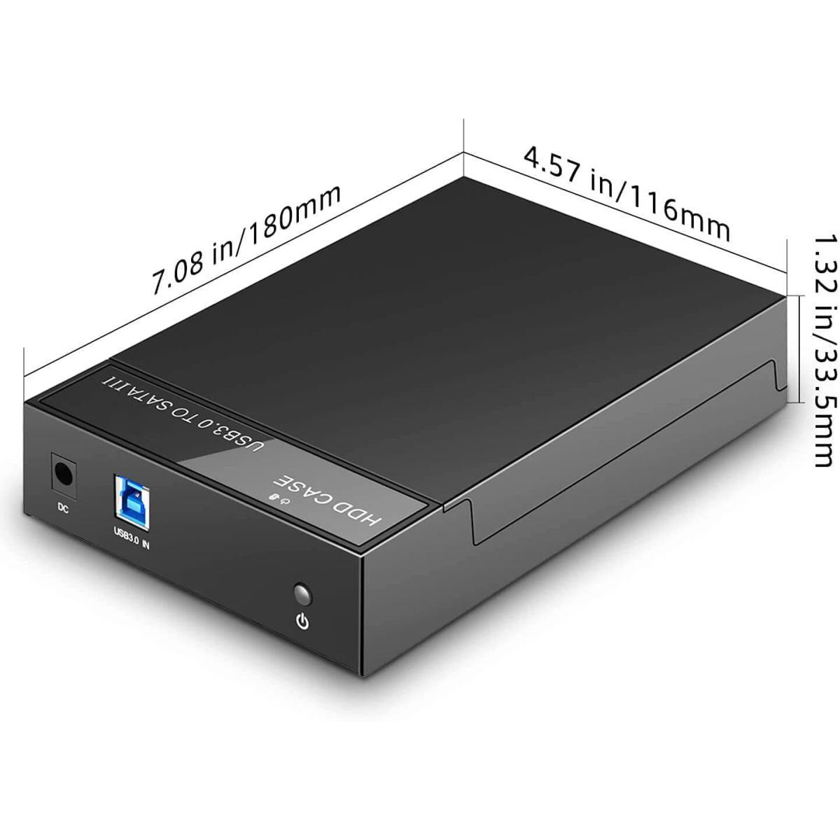 Hard Drive Enclosure, USB 3.0 to SATA Docking Station for External Hard Drive SATA III - Haing