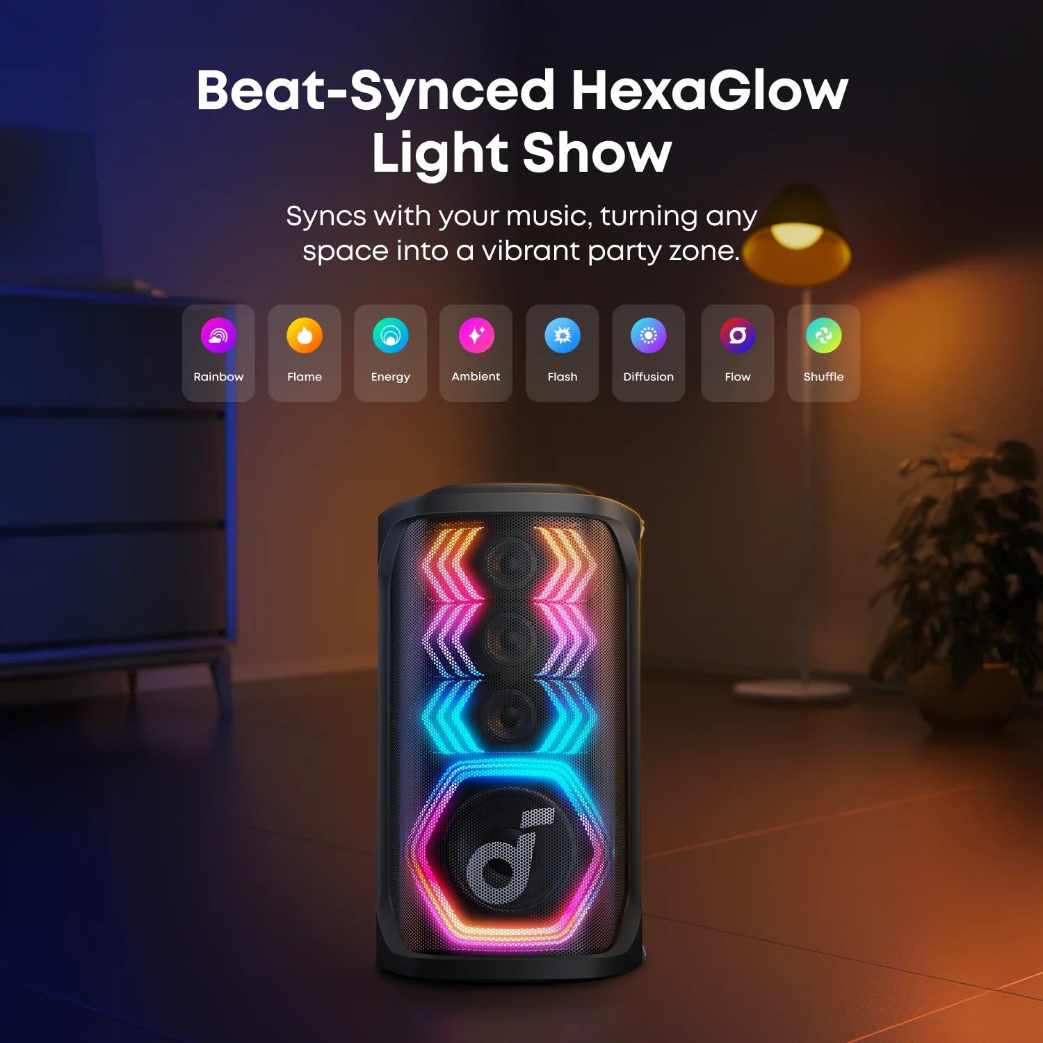 Anker Soundcore Rave 3S – 200W Party Speaker with Lights