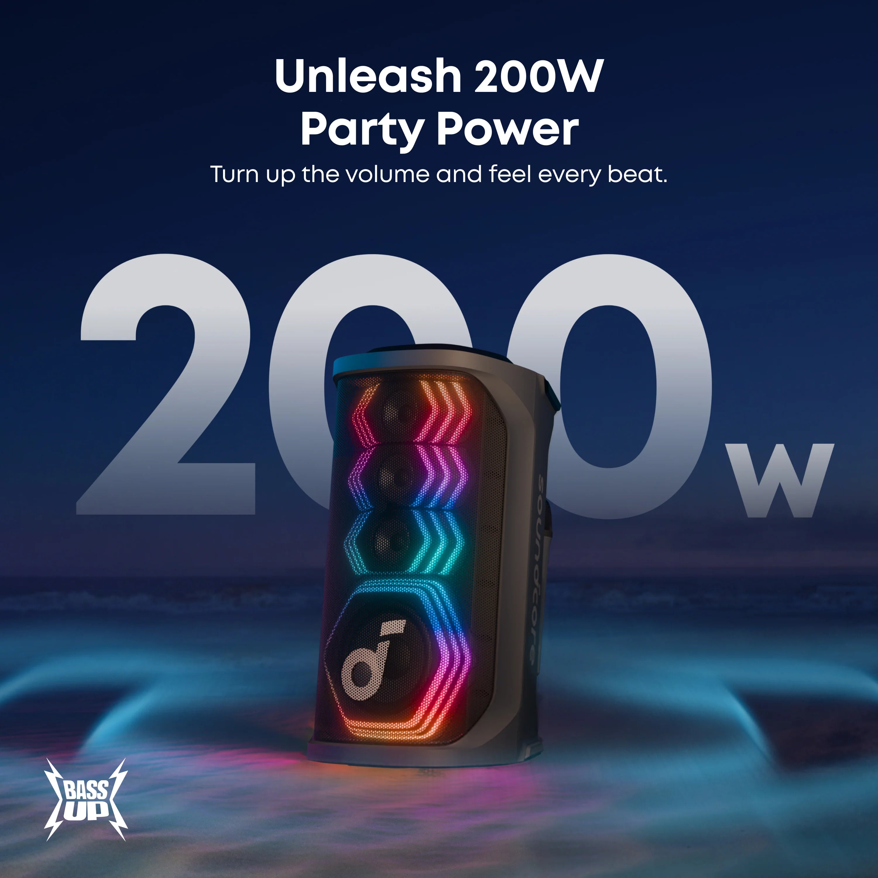 Anker Soundcore Rave 3S – 200W Party Speaker with Lights