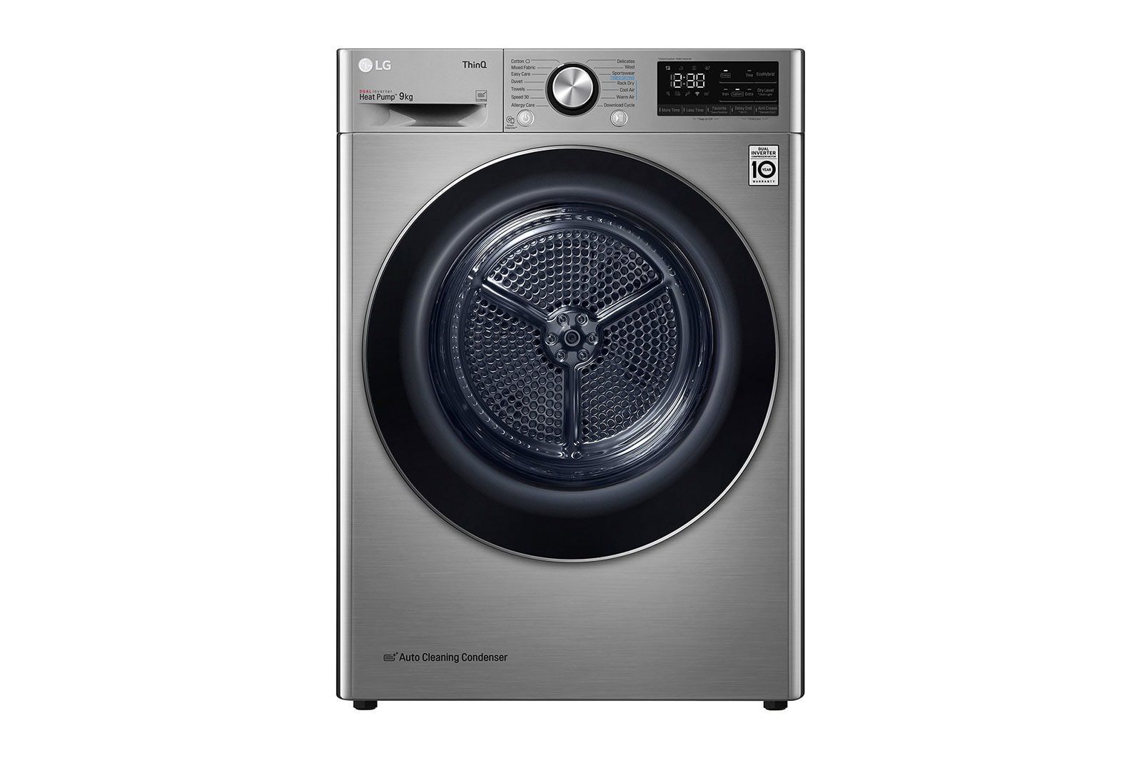 LG Heat Pump Dryer 9kg - Dual Inverter, A+++, Silver