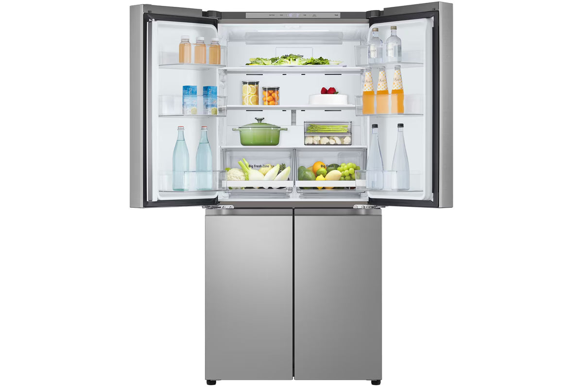 LG GCB-244DFPL 594L Four Door Refrigerator – Smart Inverter, LinearCooling & Multi Air Flow, Silver – View 4