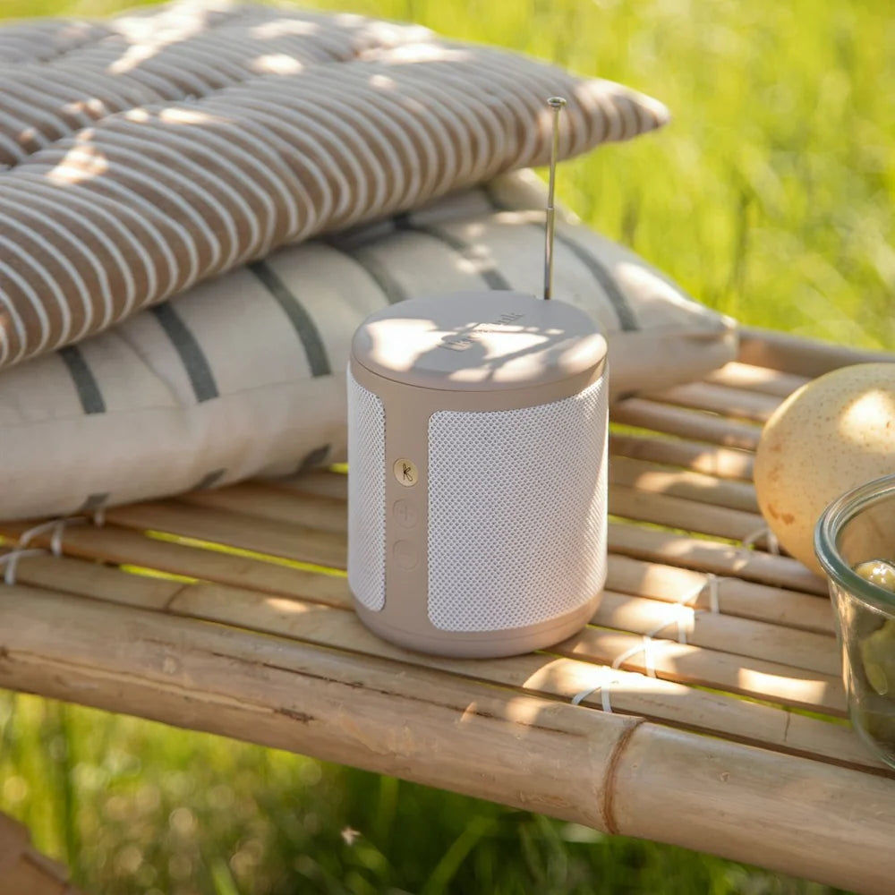 Kreafunk Dabbie DAB+ Radio & Bluetooth Speaker – Ivory Sand