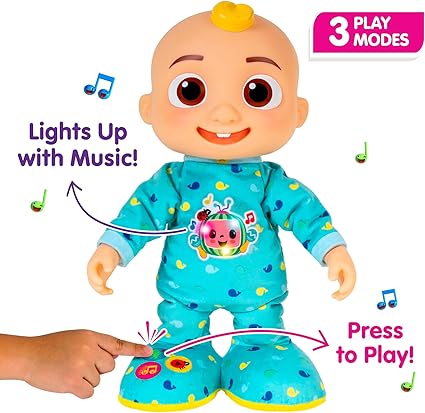 Dancing JJ CoComelon Doll Lights Music 