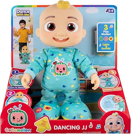 Dancing JJ CoComelon Doll Lights Music & Fun